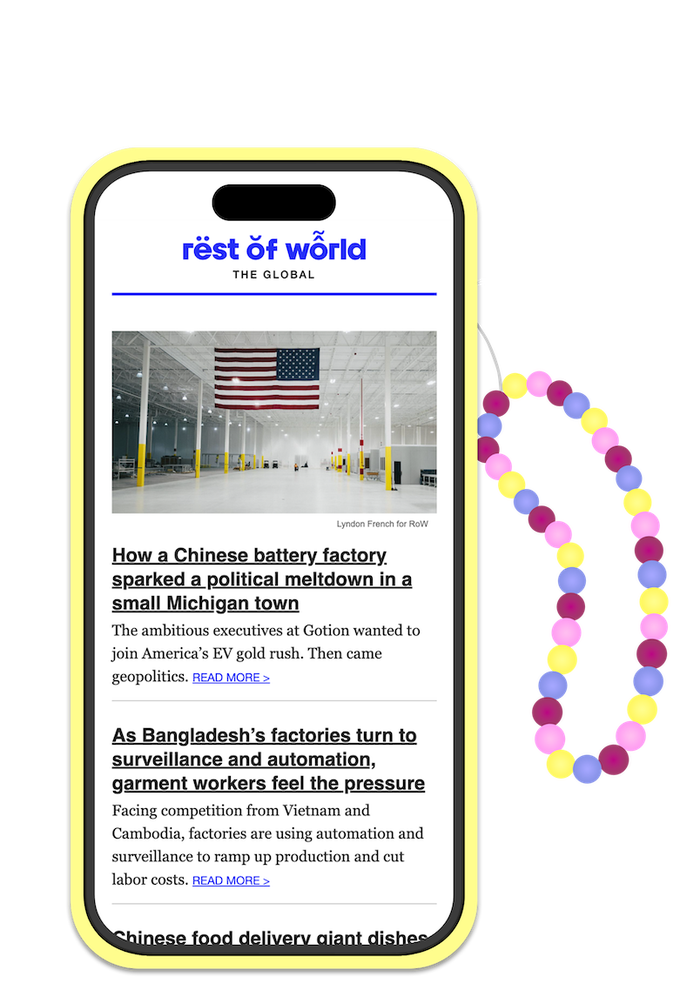 Preview of newsletter on mobile device