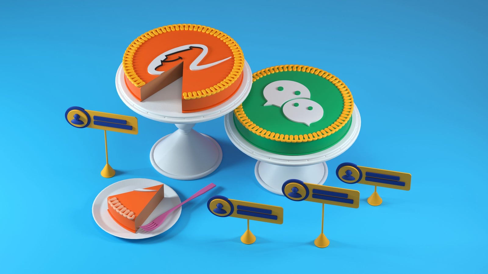 Take a piece of the Alibaba and WeChat pie.