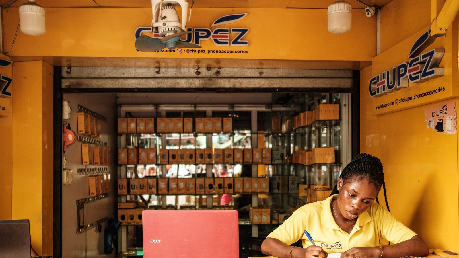 Computer Village Shops Inside Lagos’ bustling Computer Village - Rest of World